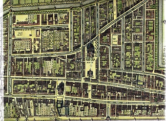 Stadsplattegrond Delft 17e eeuw