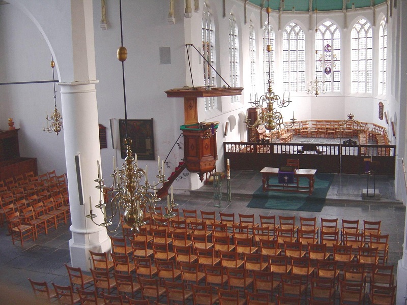 Interieur Oude Kerk Voorburg